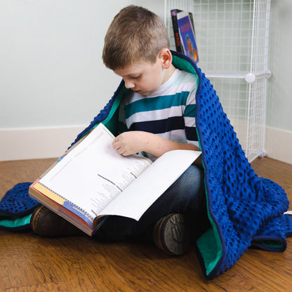 Bouncyband Kids' Sensory Weighted Blanket ‚Äì Soft Fleece, 7lb, 56" x 36"