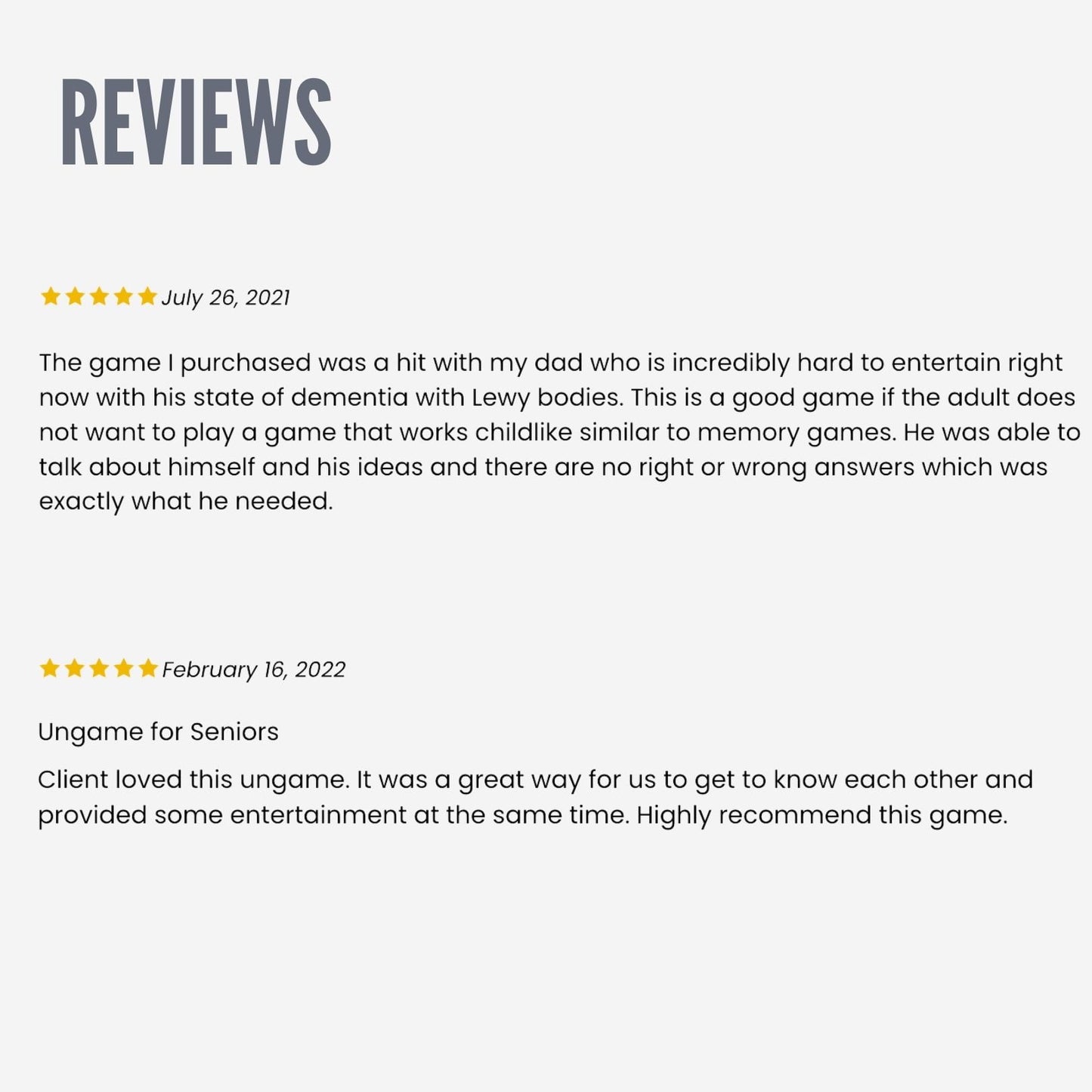 POCKET UNGAME Seniors Version Social Interaction Card Game