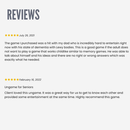 POCKET UNGAME Seniors Version Social Interaction Card Game