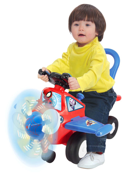 Marvel Lights 'N' Sounds Spidey Activity Plane Ride-On