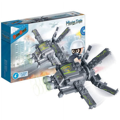 BanBao Mission Eagle D Drone and ToBee Minifigure Set - 112 Pieces