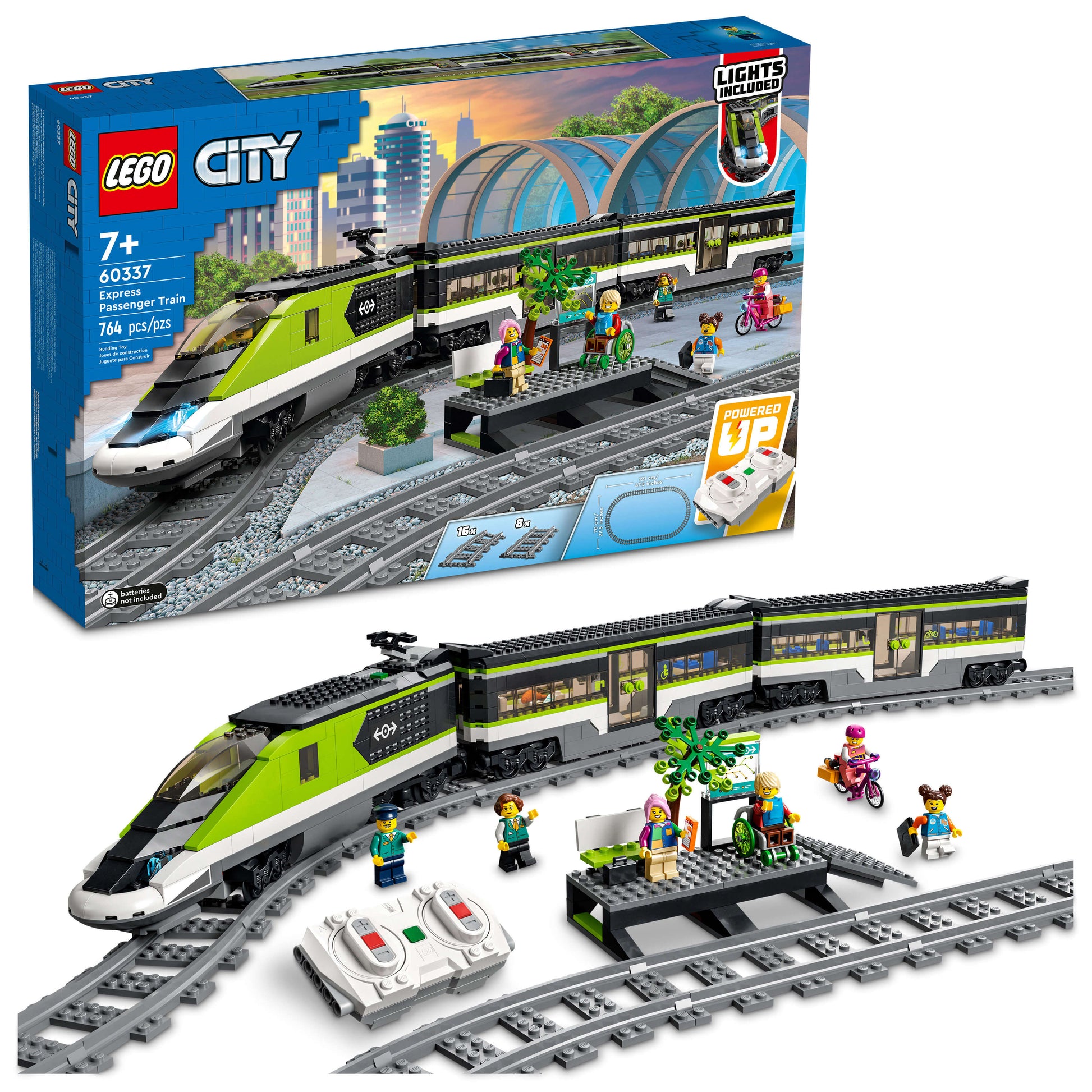 LEGO City Express Passenger Train 60337 Building Kit 764 Pieces