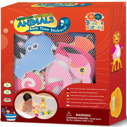 Buddy & Barney: Weird & Wonderful Animals Bath Time Stickers