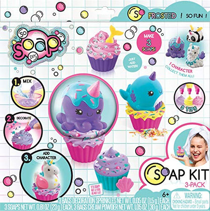 So Soap DIY Soap Making Kit - 3 Pack with Surprise Toppers