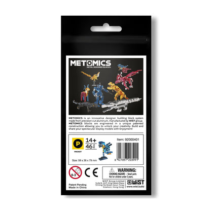 Metomics Pocket Pet Blue Macaw Parrot Building Set