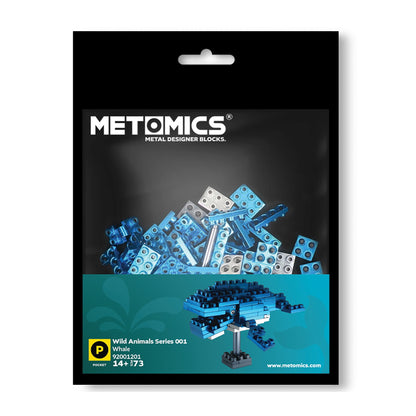 Metomics Pocket Wild Animal Series - Azure Blue Whale Model
