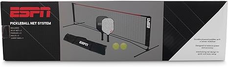 ESPN Ultimate Pickleball Fun Set with Portable Net