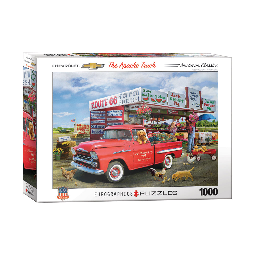Eurographics Vintage Tractor Puzzle 550pcs in a Tractor Shaped Tin Eurographics Vintage Tractor Puzzle 550pcs in a Tractor Shaped Tin