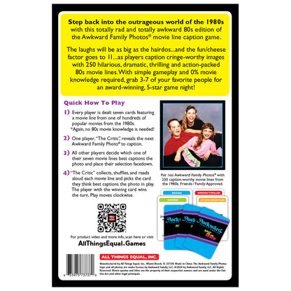 All Things Equal: Awkward Family Photos Totally 80s - Party Game, Ages 13+, 4-8 Players