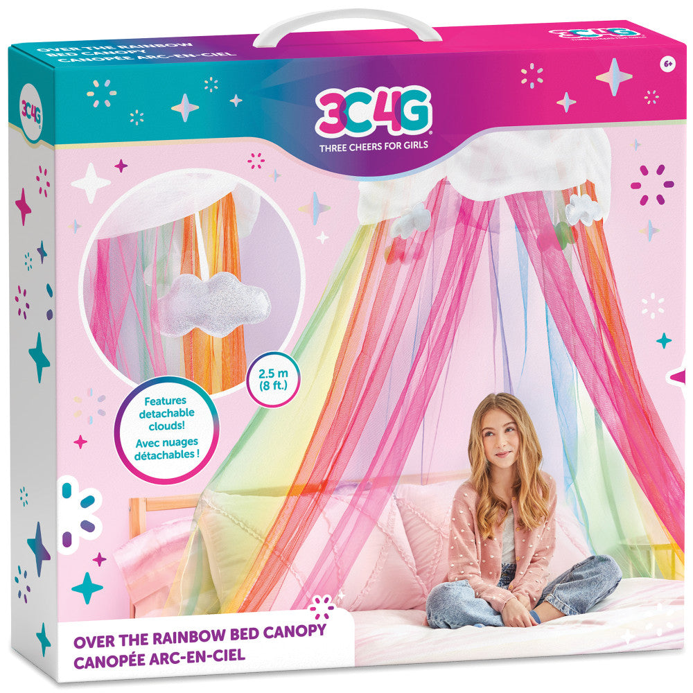 Three Cheers For Girls Rainbow Dreams Bed Canopy