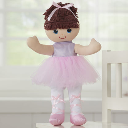 Ragdoll LA 20" - Ballerina Rag Doll with Pink Tulle Skirt