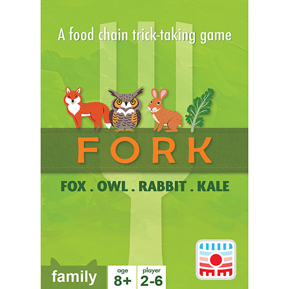 Sunrise Tornado: FORK - Pocket Edition - A Food Chain Trick Taking Game, Ages 8+, 2-6 Players