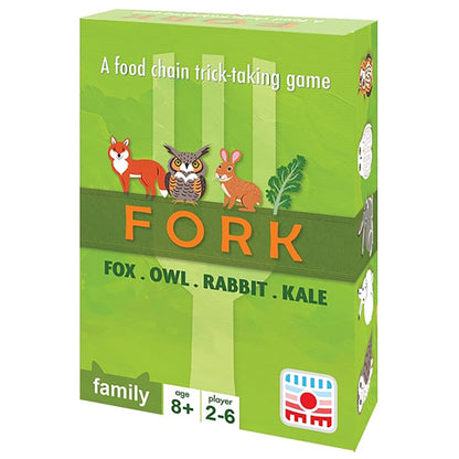 Sunrise Tornado: FORK - Pocket Edition - A Food Chain Trick Taking Game, Ages 8+, 2-6 Players