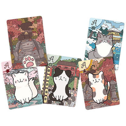 Sunrise Tornado: Playing Cats - Fall - Standard Playing Card Deck