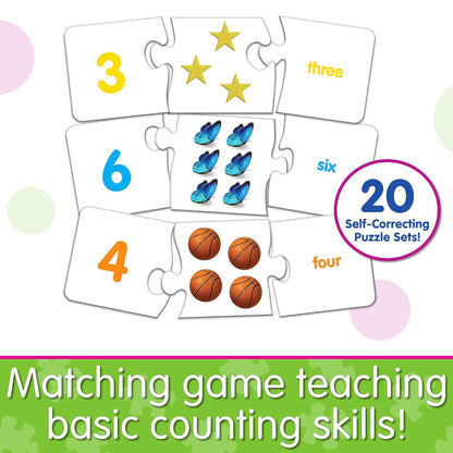 Match It Numbers self-correcting puzzle set with number matching and counting activities for children