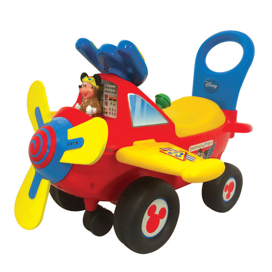 Kiddieland Disney Mickey Mouse Clubhouse Plane red and yellow ride-on toy with lights and sounds