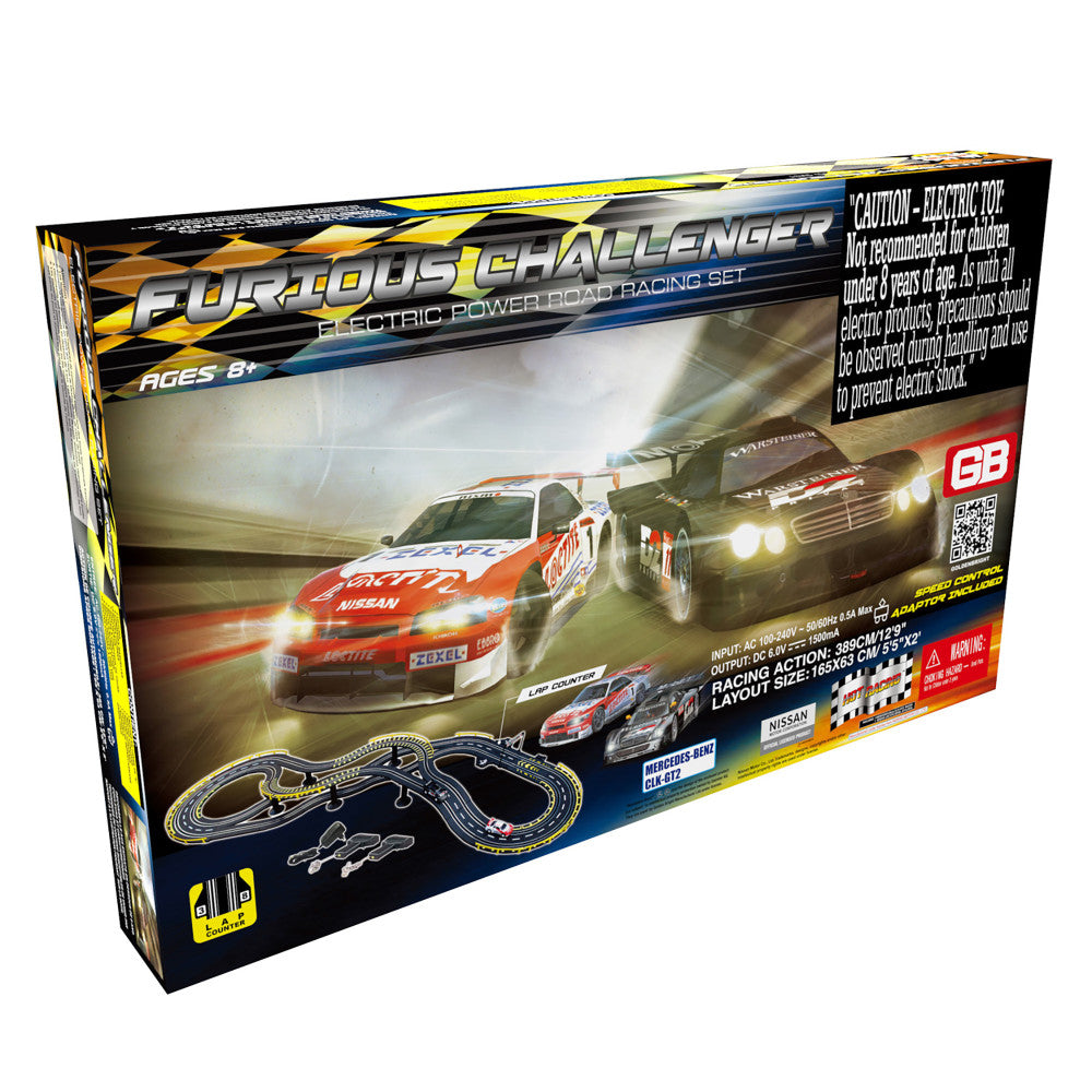 GB Furious Challenger Electric Power Road Racing Set with Mercedes