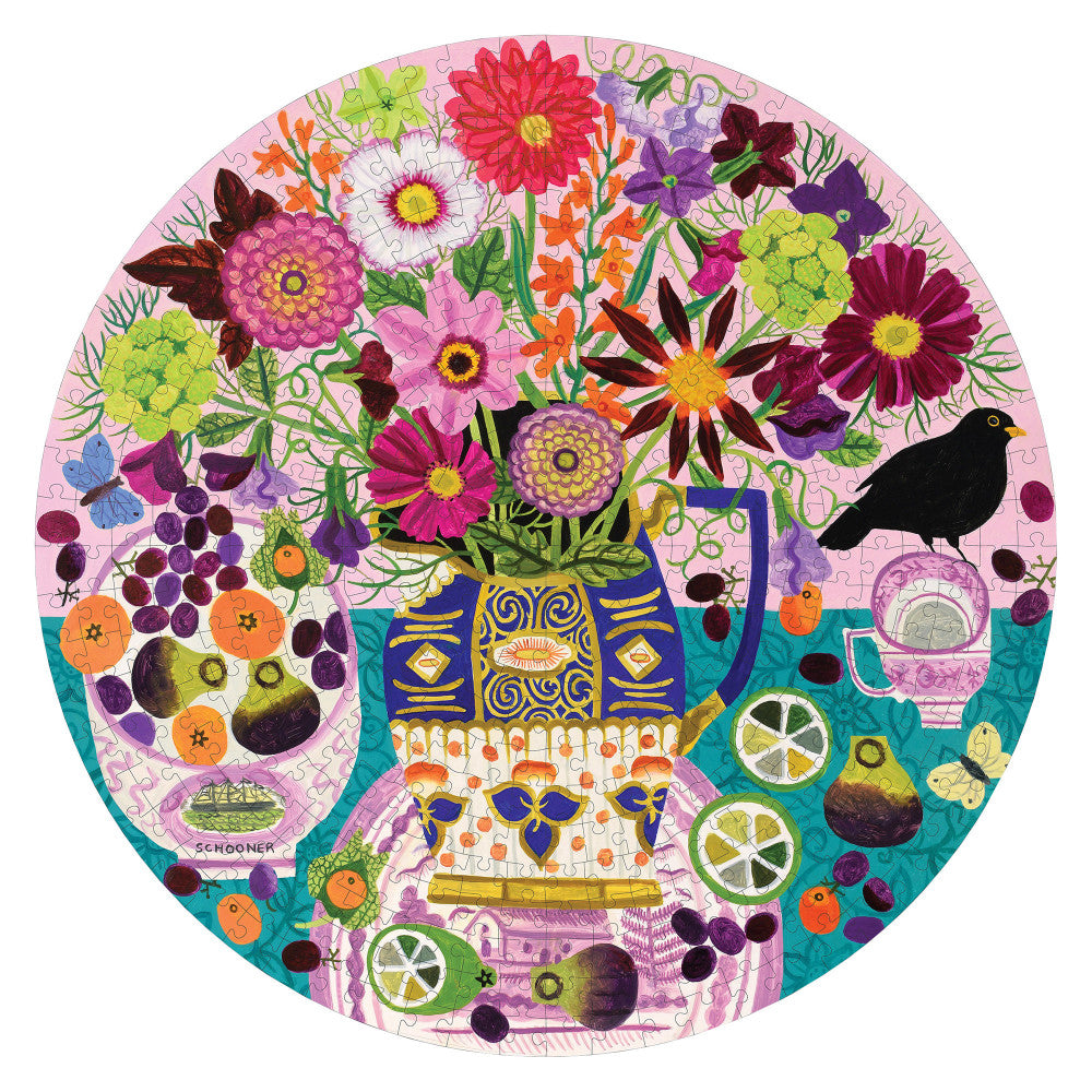 eeBoo Piece & Love: Fruits & Flowers - 500 Piece Puzzle
