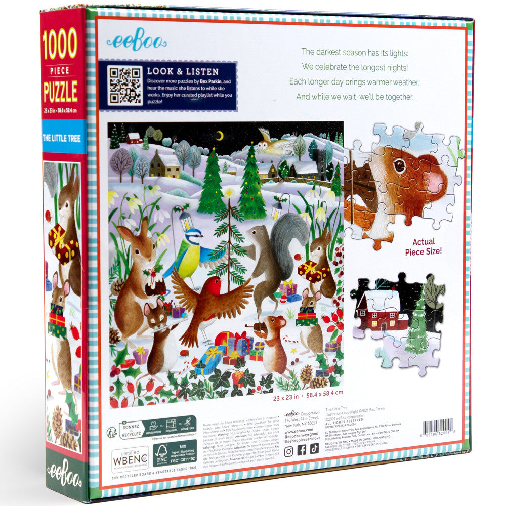 eeBoo Piece & Love: The Little Tree - 1000 Piece Puzzle