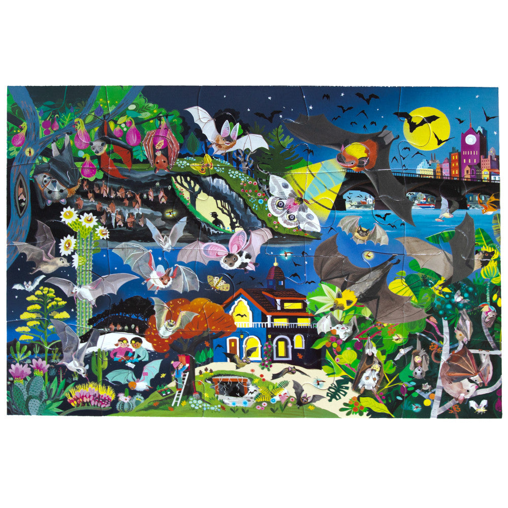 eeBoo: Love of Bats - 20 Piece Puzzle - Kids Ages 3+