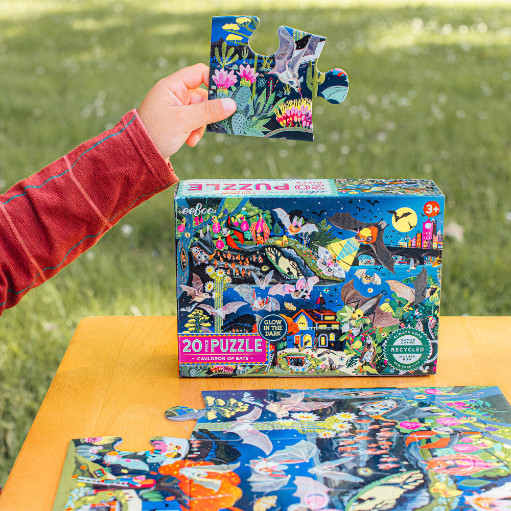 eeBoo: Love of Bats - 20 Piece Puzzle - Kids Ages 3+