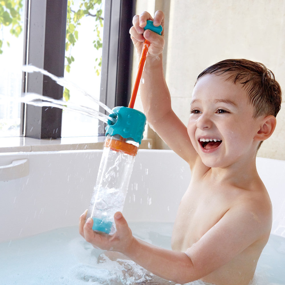 Hape: Multi-Spout Sprayer - Plastic Pump Bath Toy, Kids Ages 2+