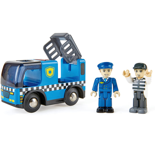Hape: Police Car With Siren - Blue Cop Car, Light & Sound: Vehicle