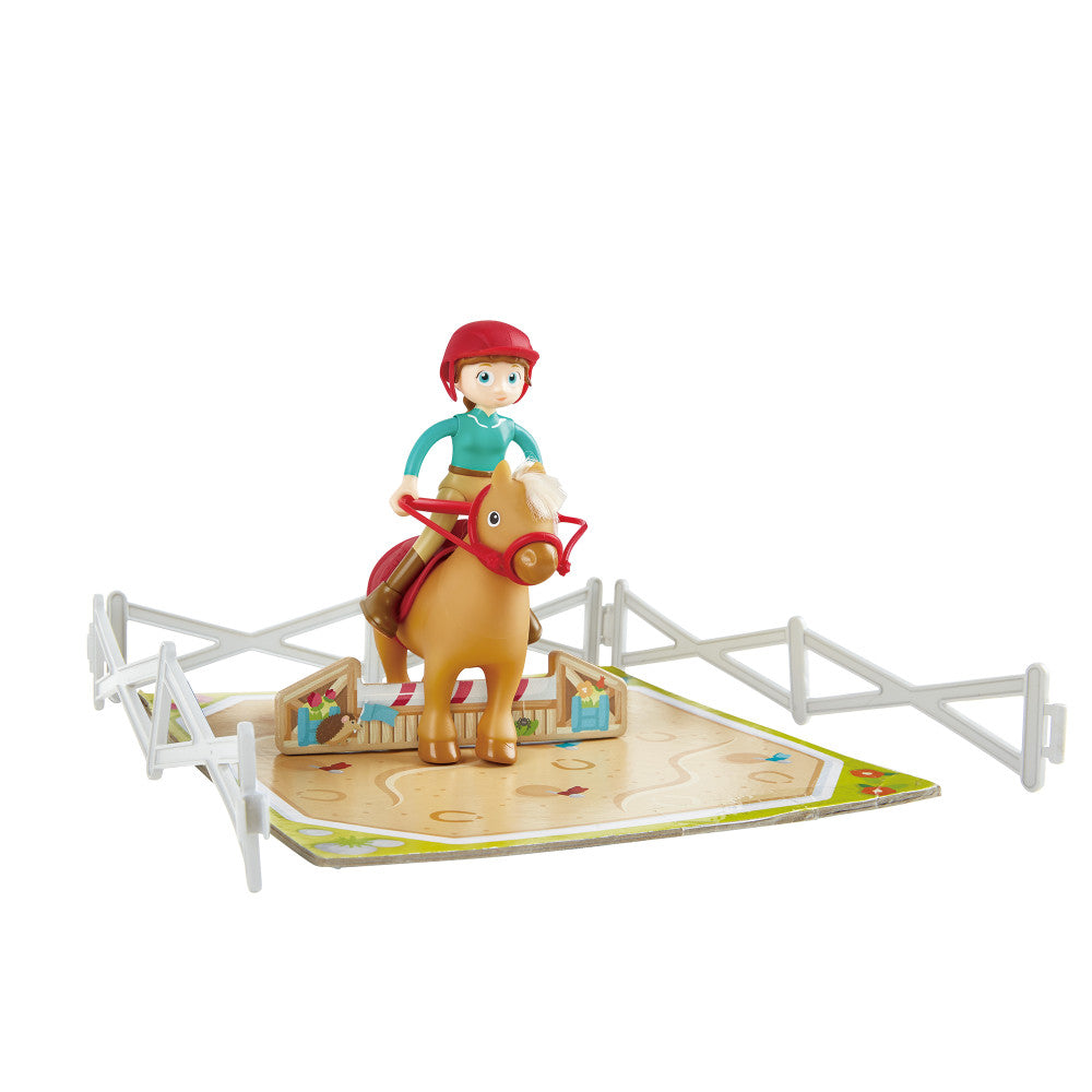 Hape: Pony Club Ranch - Wooden 2 Level Barn Dollhouse