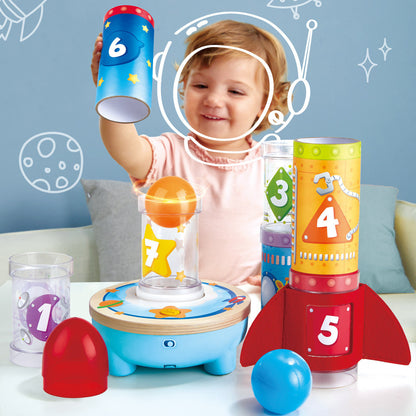Hape: Rocket Ball Air Stacker - Sorting & Construction Stacking Toy
