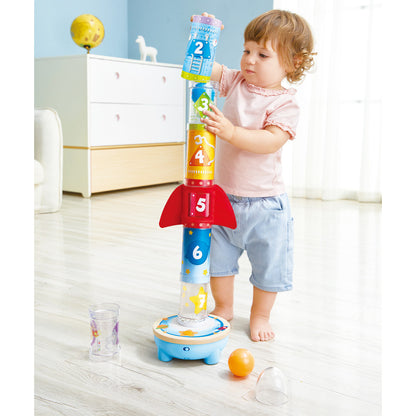 Hape: Rocket Ball Air Stacker - Sorting & Construction Stacking Toy