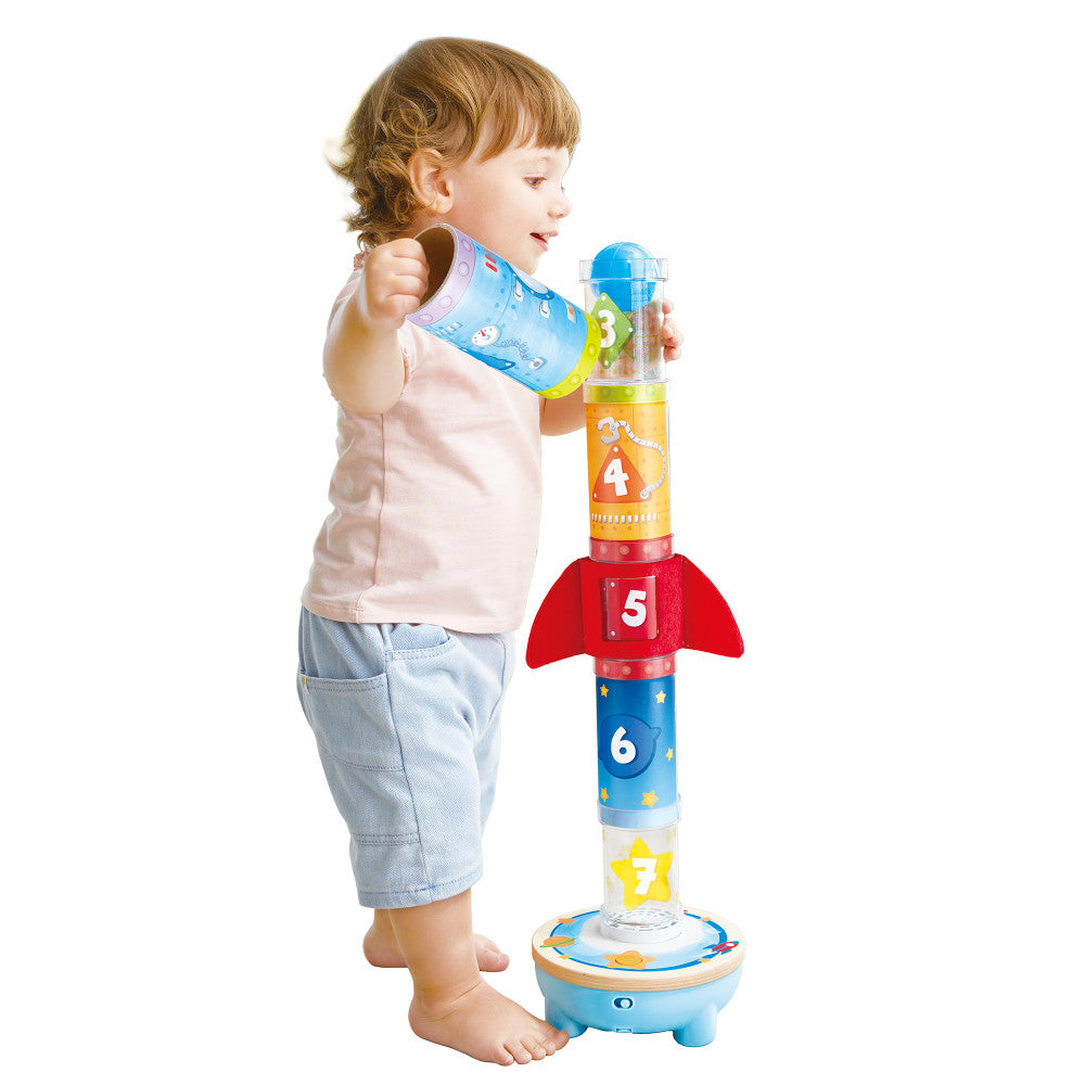 Hape: Rocket Ball Air Stacker - Sorting & Construction Stacking Toy
