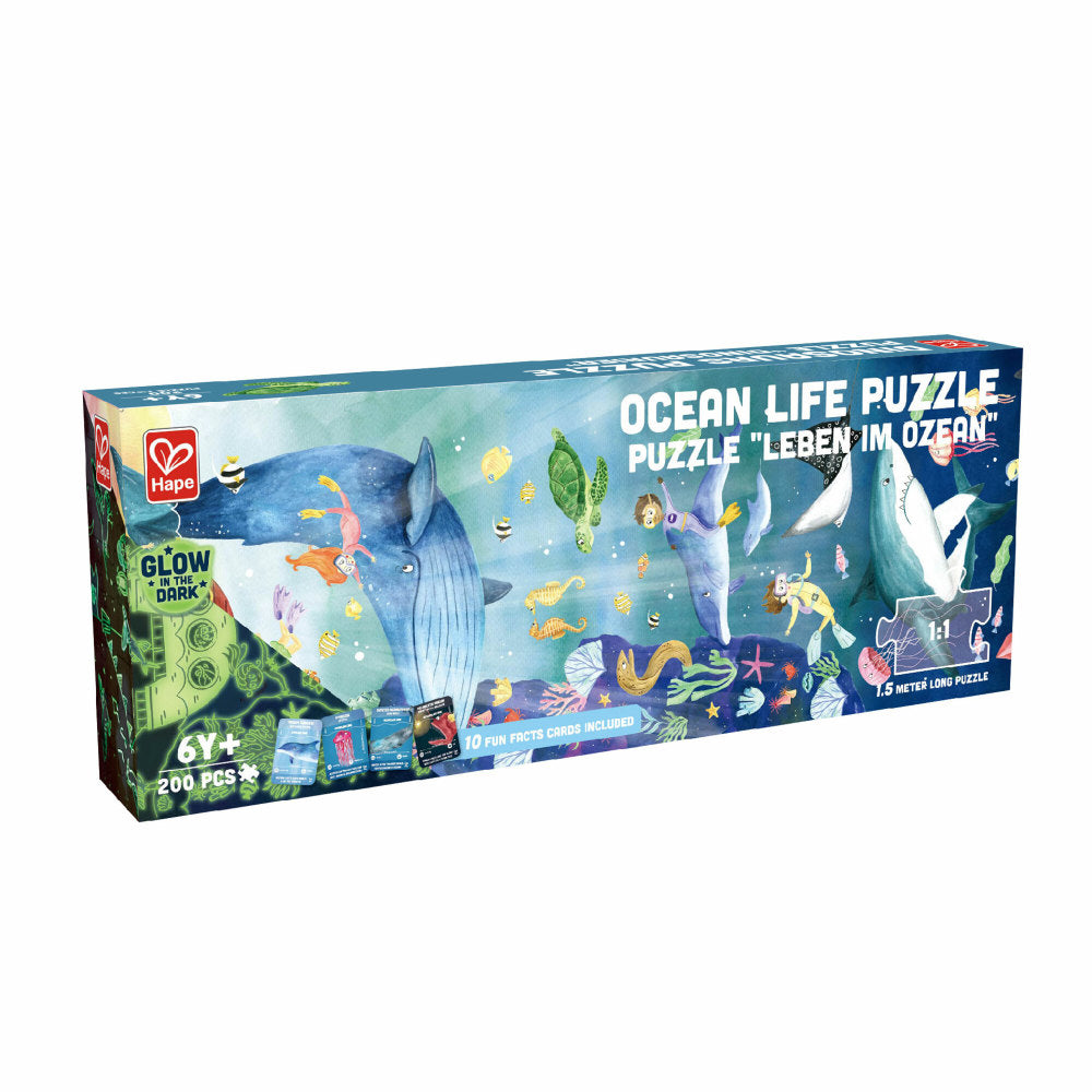 Hape Ocean Life Giant GlowintheDark Floor Puzzle 200 pc Toys"R"Us