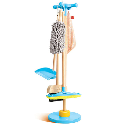 Hape: Clean Up Broom Set - 6pc, Yellow & Blue Playset
