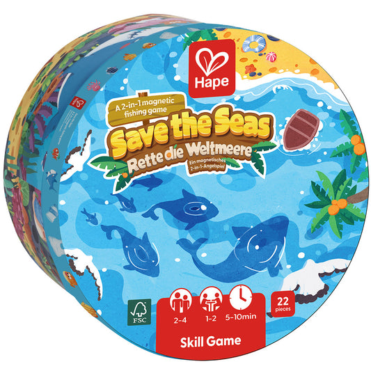 Hape: Save the Seas - 2-In-1 Magnetic Fishing Game