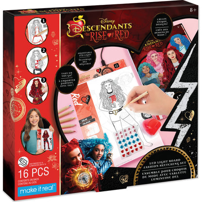 Make It Real: Descendants 4 Rise Of Red - LED Light Board Fashion Sketching Set