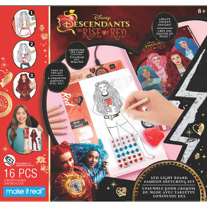 Make It Real: Descendants 4 Rise Of Red - LED Light Board Fashion Sketching Set