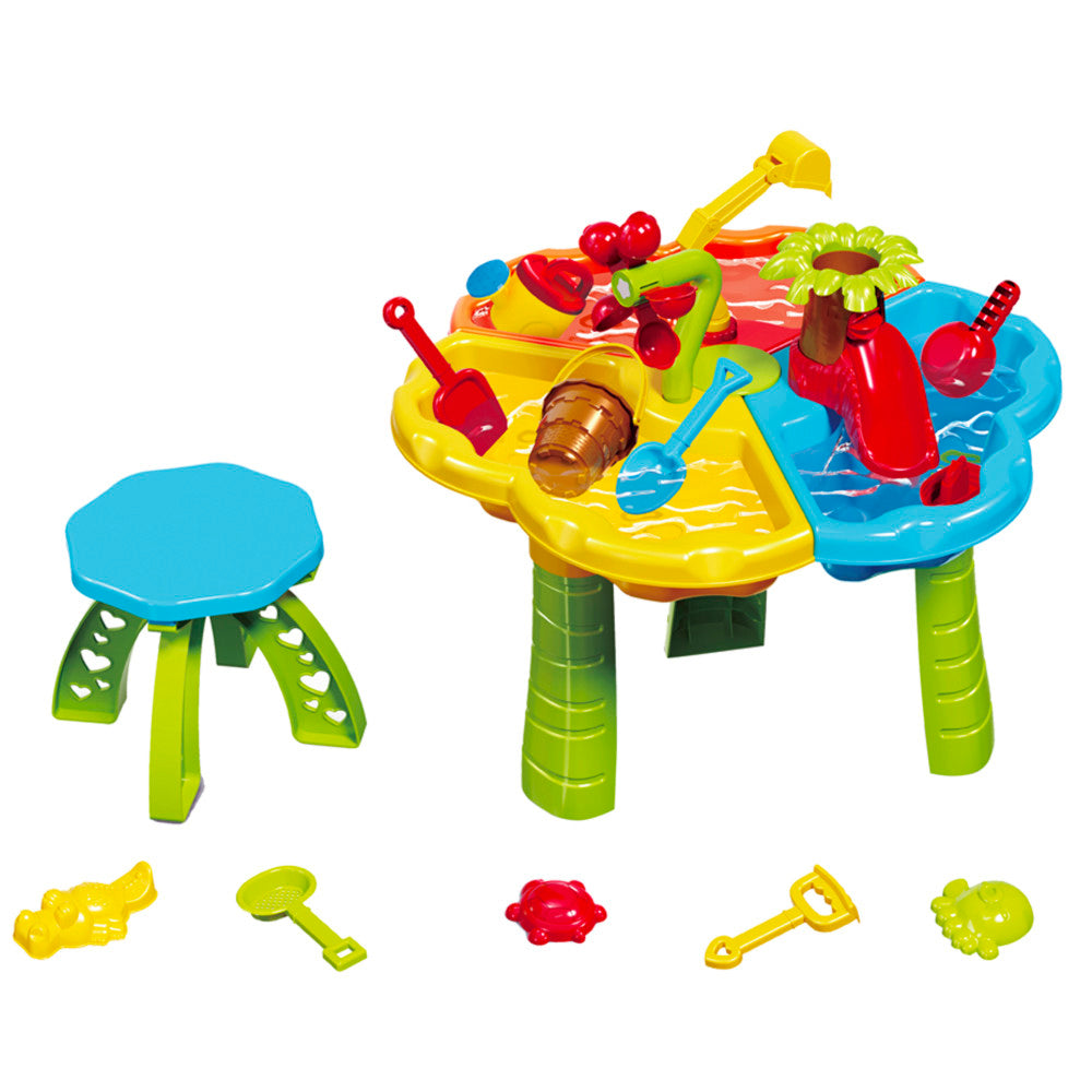 Trimate - Toddler Sensory Sand and Water Table with Chair - Multi-Function Playset