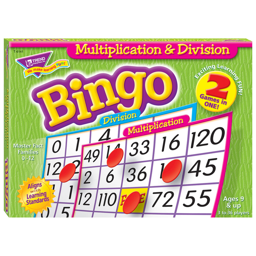 TREND Multiplication & Division Bingo Educational Game