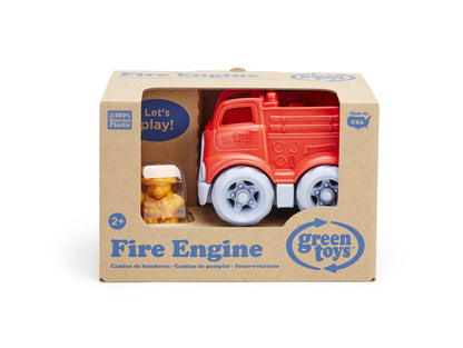 Green Toys Eco-Friendly Mini Fire Engine with Firefighting Cat Character