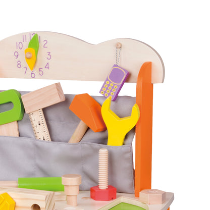 Crafty Kids Play Tool Bench - Classic Wooden Set