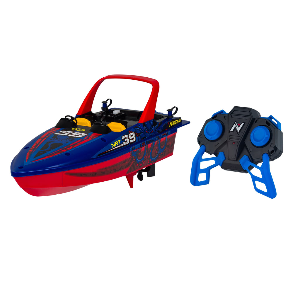 Nikko RC Octo-Blue Speed Demon Race Boat | 2.4 GHz High-Speed Remote Control