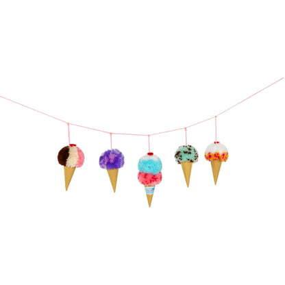Pom Pom Wow Ice Cream Cone Crafting Banner Kit
