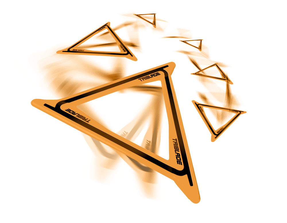 Goliath Sports Aeroflyt Triblade Boomerang in Vibrant Orange