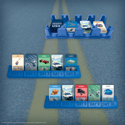 USAopoly: 10 Days in The USA - Strategy Board Game, Ages 8+, 2-4 Players