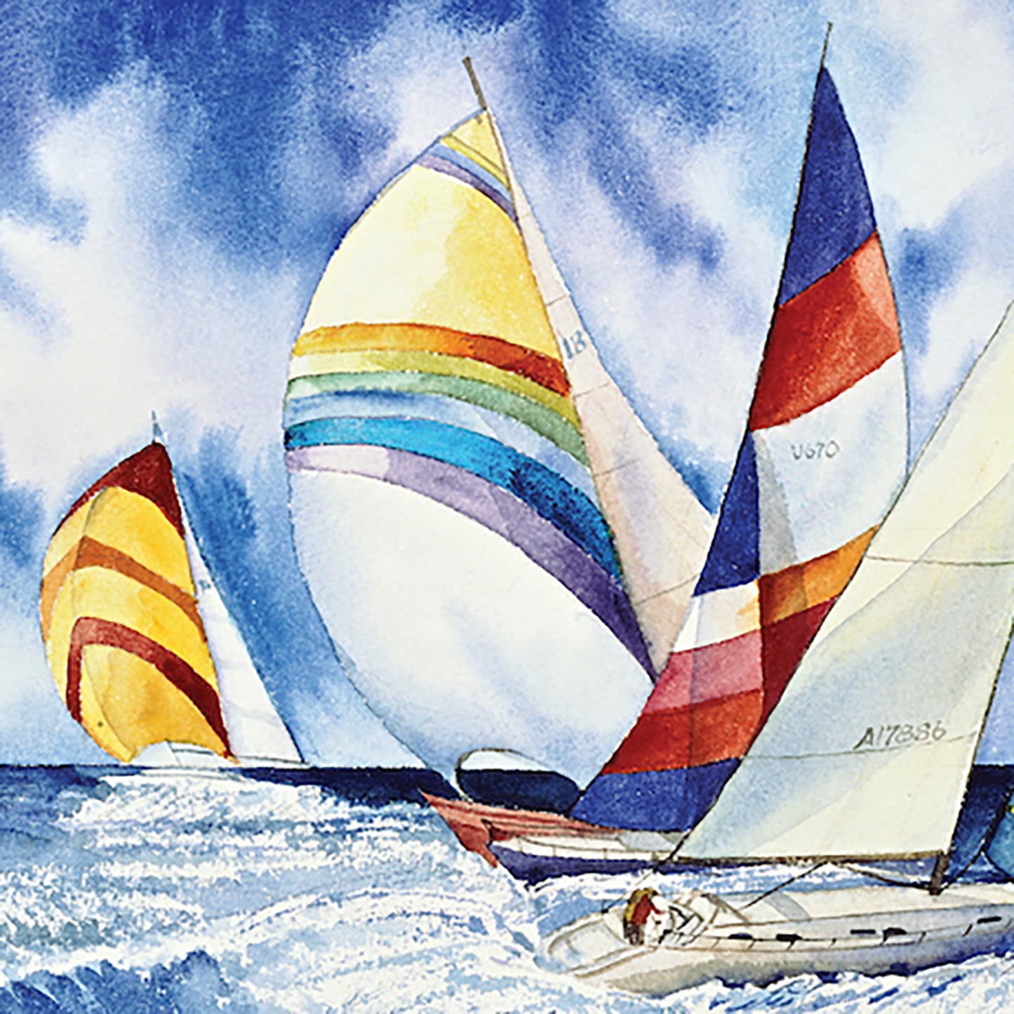 Hart Puzzles Sailboats by Kathleen Parr McKenna - 1000 pc