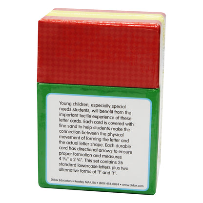 Didax Tactile Sandpaper Lowercase Letters 28-Piece Set