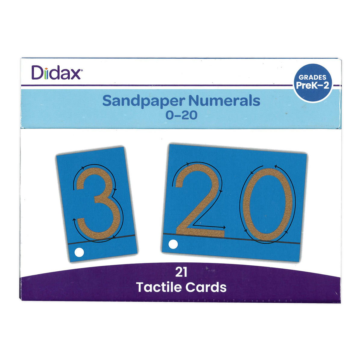 Tactile Sandpaper Number Cards 0-20