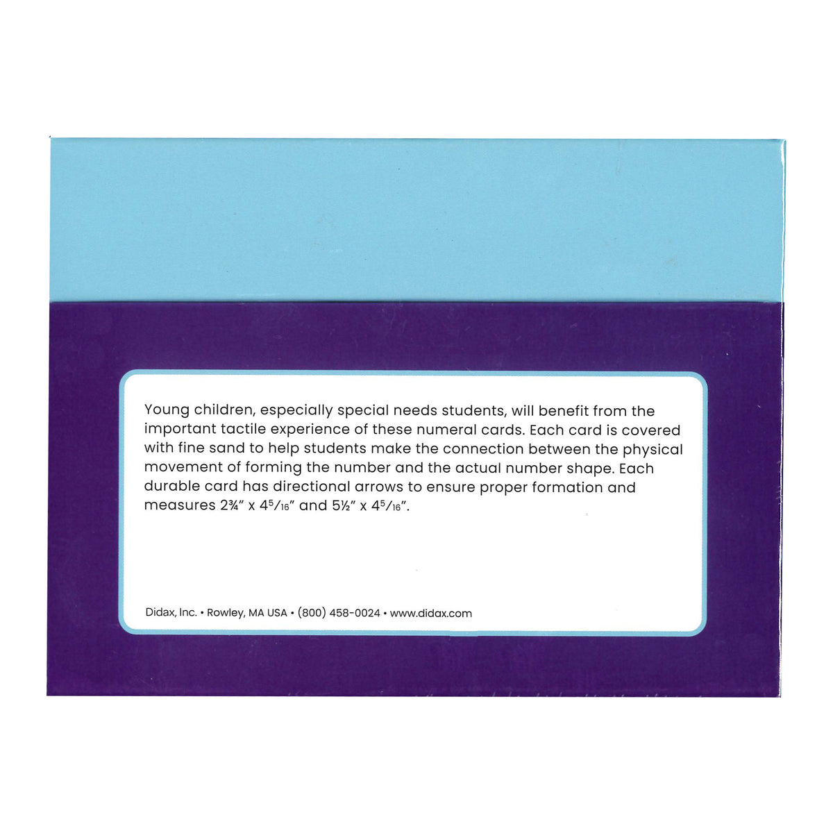 Tactile Sandpaper Number Cards 0-20
