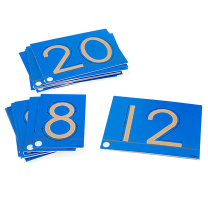 Tactile Sandpaper Number Cards 0-20