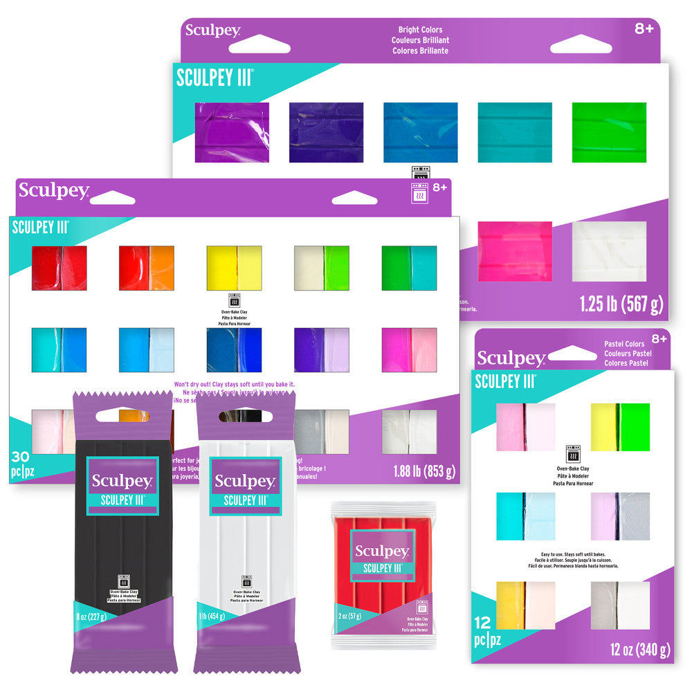 Sculpey III: Polymer Clay: White - 1 lb Pack - Oven Bake Clay